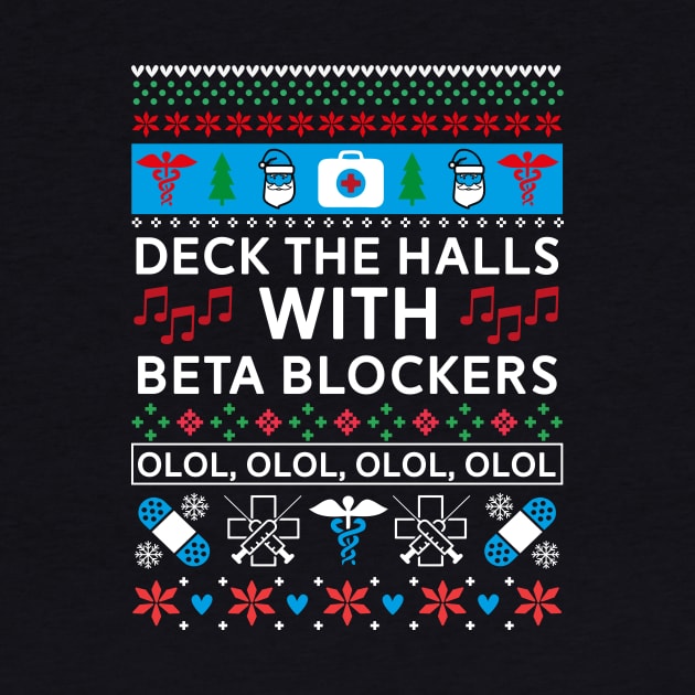 Beta Blockers - Nurse Ugly Christmas Sweater by mrsmitful